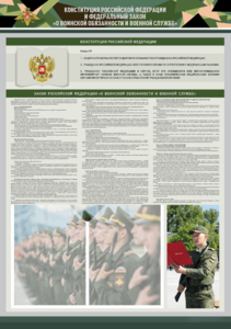 Стенд-уголок "Конституция Российской Федерации и Федеральный закон "О воинской обязанности и военной службе" - fgospostavki.ru - Красный Сулин