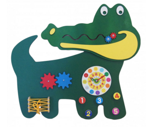 Бизиборд «Зеленый крокодил» - fgospostavki.ru - Красный Сулин