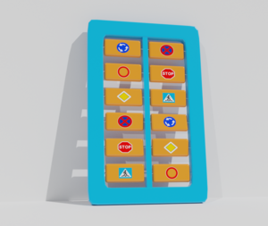 Игровая панель «Дорожные знаки»  - fgospostavki.ru - Красный Сулин