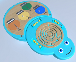 Настенный игровой элемент «Гусеница» - fgospostavki.ru - Красный Сулин