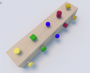 Развивающая панель «Винтовые цветочки » - fgospostavki.ru - Красный Сулин