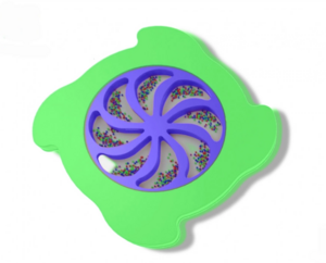 Тактильно-развивающая панель «Вращение радуги» - fgospostavki.ru - Красный Сулин