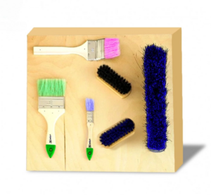 Тактильно-развивающая панель с мягкими кисточками - fgospostavki.ru - Красный Сулин