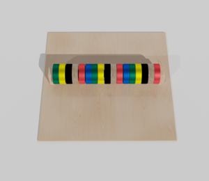 Тактильно-развивающая панель с разноцветными кругами - fgospostavki.ru - Красный Сулин