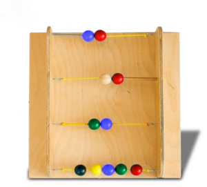 Тактильно-развивающая панель с текстурами и радужными шариками - fgospostavki.ru - Красный Сулин