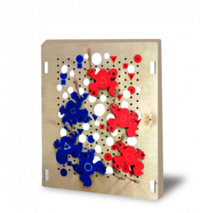 Тактильно-развивающая панель «Цветные лягушки» - fgospostavki.ru - Красный Сулин