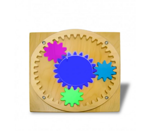 Тактильно-развивающая панель «Цветные шестеренки» - fgospostavki.ru - Красный Сулин