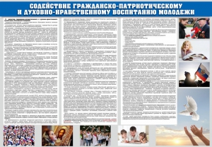 Стенд "Содействие гражданско-патриотическому и духовно-нравственному воспитанию молодежи" - fgospostavki.ru - Красный Сулин