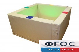 Сухой бассейн интерактивный с кнопками-переключателями (217х217х66 сантиметров) - fgospostavki.ru - Красный Сулин