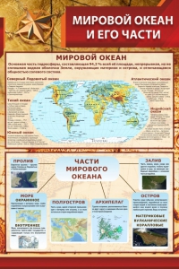 Стенд "Мировой океан и его части" - fgospostavki.ru - Красный Сулин