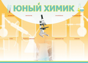 Стенд "Юный химик" Вариант 1 - fgospostavki.ru - Красный Сулин