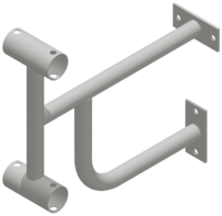 Кронштейн настенный (двухрядный) - fgospostavki.ru - Красный Сулин