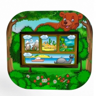 Профессиональный сенсорный настенный логопедический комплекс "Мишка" Logo 2 - fgospostavki.ru - Красный Сулин