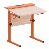 Стол ученический с наклоном столешницы (0-15°) на прямоугольной трубе - fgospostavki.ru - Красный Сулин