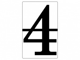 Набор магнитных карточек "Произвольный размер "4" (6 штук) - fgospostavki.ru - Красный Сулин