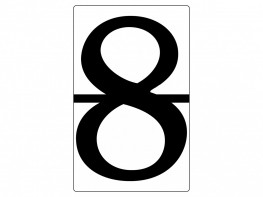 Набор магнитных карточек "Произвольный размер "8" (3 штуки) - fgospostavki.ru - Красный Сулин