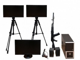 Учебно-тренировочный комплекс огневой подготовки "Стрелец-2/М" (мишень-монитор, массогабаритные макеты оружия АК и ПМ) - fgospostavki.ru - Красный Сулин