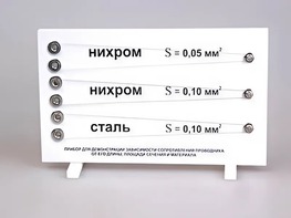 Прибор для демонстрации зависимости сопротивления проводника от его длины, сечения и материала - fgospostavki.ru - Красный Сулин