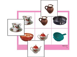 Логопедическое лото "Посуда" (4 планшета, 24 карточки, цветное, ламинированное) - fgospostavki.ru - Красный Сулин