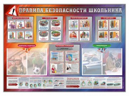 Стенд-уголок "Правила безопасности школьника" - fgospostavki.ru - Красный Сулин