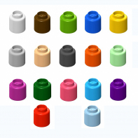  Элемент конструктора одиночный одноцветный Color Blocks 100 штук - fgospostavki.ru - Красный Сулин