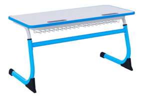 Парта SMARTY двухместная регулируемая по высоте с антивандальной кромкой - fgospostavki.ru - Красный Сулин