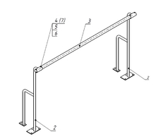 Станок хореографический напольный (1,5 метра, однорядный) - fgospostavki.ru - Красный Сулин