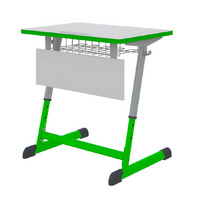 Парта NOMAD одноместная регулируемая по высоте с антивандальной кромкой - fgospostavki.ru - Красный Сулин