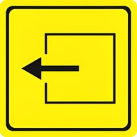 Тактильный знак (выход из помещения) 100х100 - fgospostavki.ru - Красный Сулин