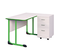 Стол учителя с тумбой с антивандальной кромкой - fgospostavki.ru - Красный Сулин