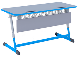 Парта NOMAD двухместная регулируемая по высоте с антивандальной кромкой - fgospostavki.ru - Красный Сулин