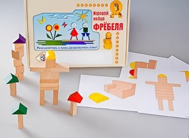 Игровой набор Фребеля "Конструктор деревянный без соединений-3" (Серия "Эксперимент") - fgospostavki.ru - Красный Сулин