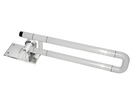 Поручень откидной с антибактериальным покрытием (белый) - fgospostavki.ru - Красный Сулин