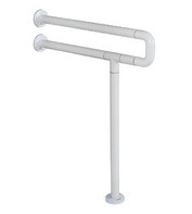 Поручень напольно-настенный с антибактериальным покрытием (белый) - fgospostavki.ru - Красный Сулин