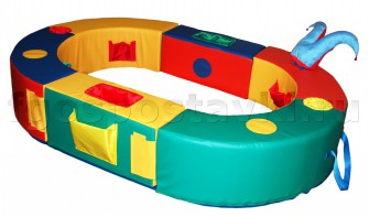 Манеж овальный 150х100х30 см (без мягкого дна) - fgospostavki.ru - Красный Сулин