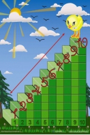 Интерактивная таблица на магнитах "Лесенка для счета" - fgospostavki.ru - Красный Сулин