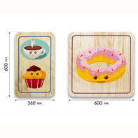 Набор стеновых панелей «Милая еда - Завтрак» - fgospostavki.ru - Красный Сулин