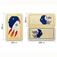 Набор стеновых панелей «Мы в Космосе - Белка и Стрелка» - fgospostavki.ru - Красный Сулин