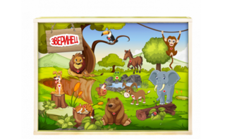 Интерактивная светозвуковая панель «Зверинец» - fgospostavki.ru - Красный Сулин