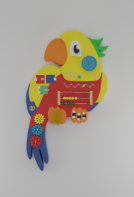 Бизиборд «Разноцветный попугай» - fgospostavki.ru - Красный Сулин