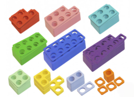 Нумирошка. Набор цветных пластиковых форм 100 шт. по методике Нумикон - fgospostavki.ru - Красный Сулин