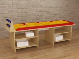 Стол игровой Для сенсорных занятий - fgospostavki.ru - Красный Сулин