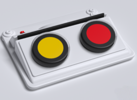 Игровой коммуникатор 2-х кнопочный со вставкой - fgospostavki.ru - Красный Сулин