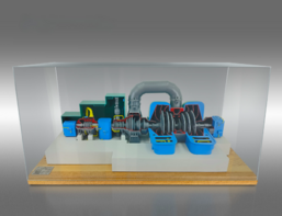 Наглядный макет "Разрез паровой турбины ТЭЦ" - fgospostavki.ru - Красный Сулин