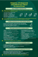 Стенд "Правила выполнения лабораторных работ по биологии" Вариант 1 - fgospostavki.ru - Красный Сулин