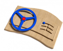 Дидактическая панель с автомобильным рулем - fgospostavki.ru - Красный Сулин