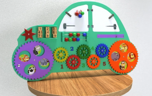 Бизипанель «Машинка» - fgospostavki.ru - Красный Сулин