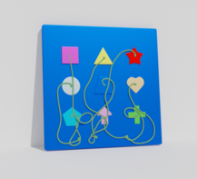 Тактильно-развивающая панель «Геометрия» - fgospostavki.ru - Красный Сулин