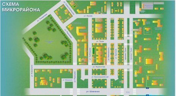 Магнитно-маркерная доска "Схема микрорайона" - fgospostavki.ru - Красный Сулин