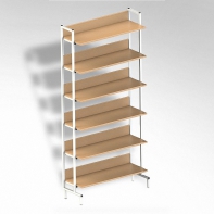  Стеллаж на металлокаркасе односторонний - fgospostavki.ru - Красный Сулин